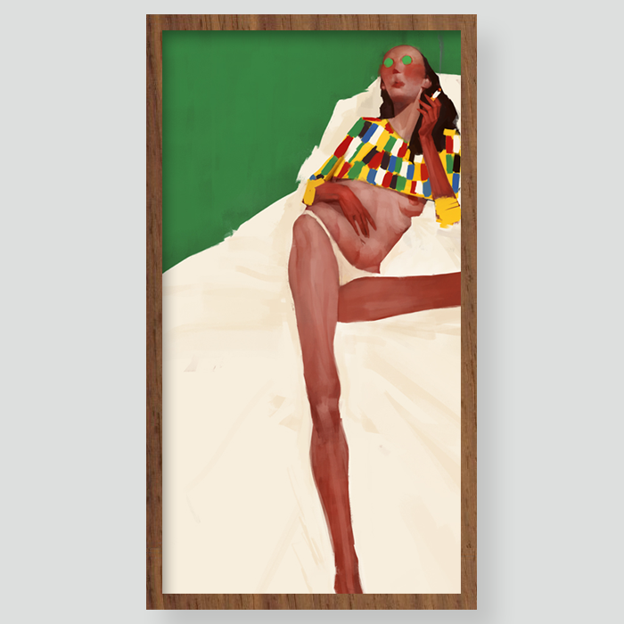 Luca Boni Mila - Kiaat Frame Mila - Kiaat Frame print. Luca Boni. South African Artist.